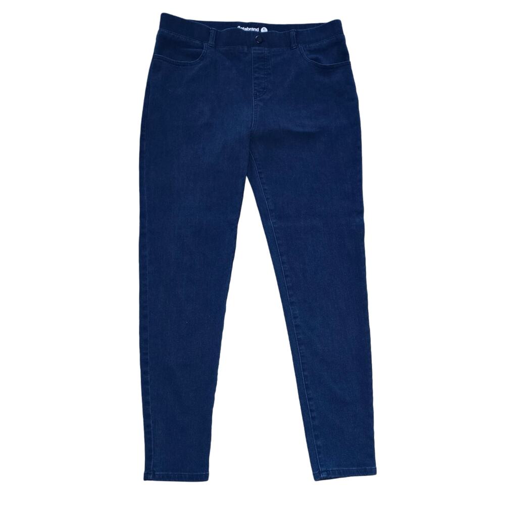 BetaBrand Long Skinny Jeans Yoga Denim Dark Indigo Stretch 4 Pocket Pull On Pant